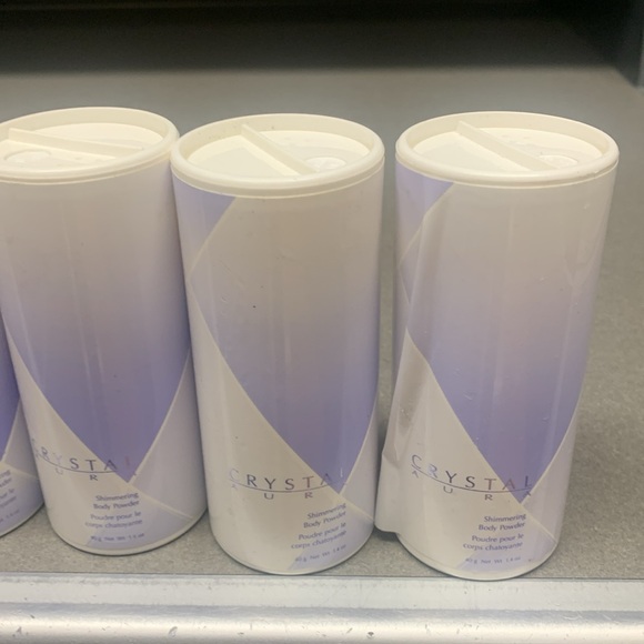 Avon Crystal Aura Shimmering Body Powder Vintage Rare Factory Sealed - Picture 3 of 12